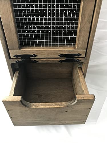 Dicks Wood Creations Flat Top Veggie Bin (Rustic Walnut Stained) #TOP1