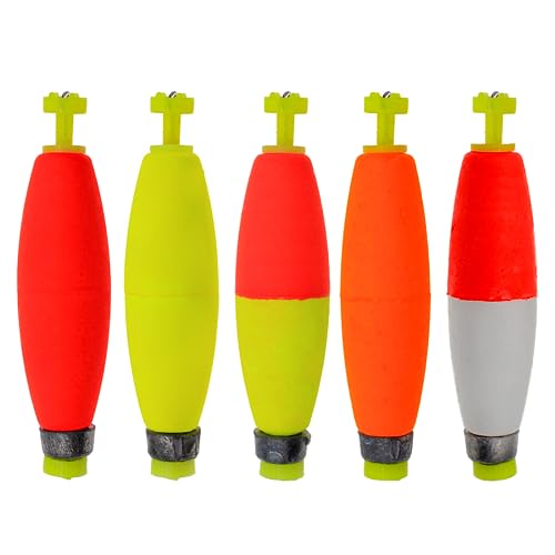 Proximitck Fishing Floats Fishing Bobbers EVA Foam Floats Cigar Fishing Bobbers Weighted Snap-on Floats Bass Trout Crappie Sea Boat Fishing by Proximitck - Used condition - US$7.78