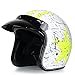 SJAPEX Vintage Casco da Moto Casco Jet,3/4 Mezzo Casco Moto Aperto,con Visiera Scooter Chopper Skateboard Ciclismo Gioventù Uomo Donna Casco ECE Omologato B,M=57~58cm