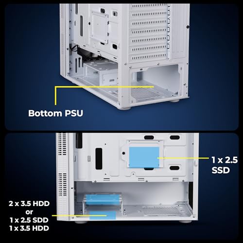 Image of ZEBRONICS Slayer Mid-Tower Premium Gaming Cabinet ATX /MicroATX /MINI ITX, 3X 120mm Front + 1x 120mm Rear Fan, Halo Glow Ring RGB Fans, RGB LED Modes, Tempered Glass Side Panel, USB 3.0