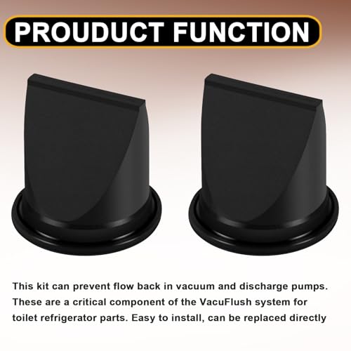 Image of YMT 385310076 Toilet Valve Kit Fits for Dometic Sealand Vacuum Generators, for S,T, J,VHT, VG Series Pump,Replace for RV and Boat Toilet Refrigerator Parts