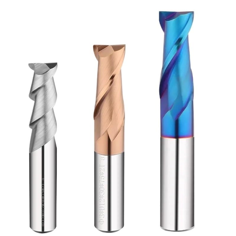 Frez trzpieniowy 2F z węglika spiekanego, 2-ostrzowy, frez do rowków, obróbka metalu, aluminium, stali, drewna, 55 HRC, narzędzie tnące, 1 mm~20 mm(12xD12x45x100)