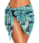Swimsuit Coverups for Women Sarong Beach Bikini Wrap Sheer Short Skirt Chiffon Scarf for Swimwear