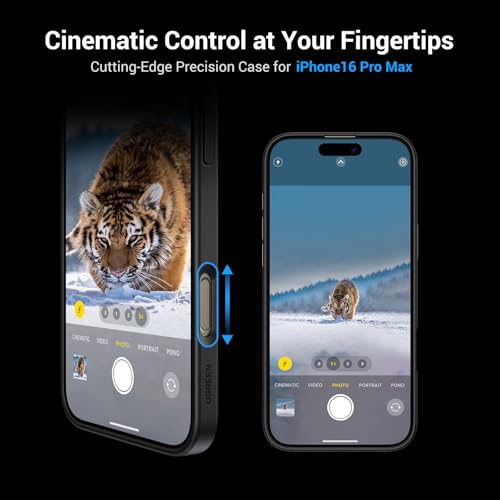 Image of UGREEN MagU Series Magnetic Case Compatible with iPhone 16 Pro Max, MagSafe Phone Cover, Revolutionary iCrystal Tech, MIL-Grade Protection, Anti-Scratch, Camera Protective, Ultra Slim Fit, Black