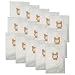 ZVac 15Pk Compatible Cloth Vacuum Bags Replacement for Kirby Vacuum Bags Style F. Fits All Ultimate G Diamond Edition, Ultimate G Series, Gsix, Sentria (Year 2009+). Replaces Part# 204808, 204808GW
