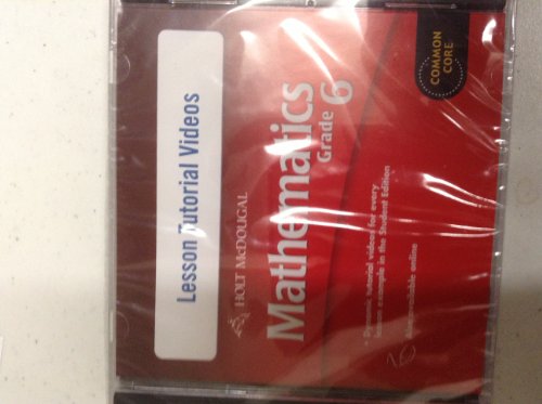 Preisvergleich Produktbild Holt McDougal Mathematics: Lesson Tutorial Videos on DVD Grade 6