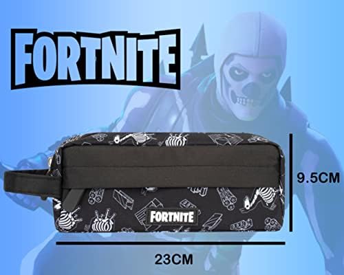 FORTNITE - Large Pencil Case X-Ray Design Boys Pencil Case - 2 Spacious Compartments - Carry Handle - Stationery Supplies for Kids/Teens