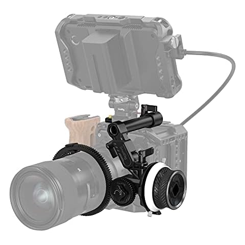 SMALLRIG Mini Follow Focus 3010 para lentes con Anillo de Engranaje y Abrazadera de Barra Cover