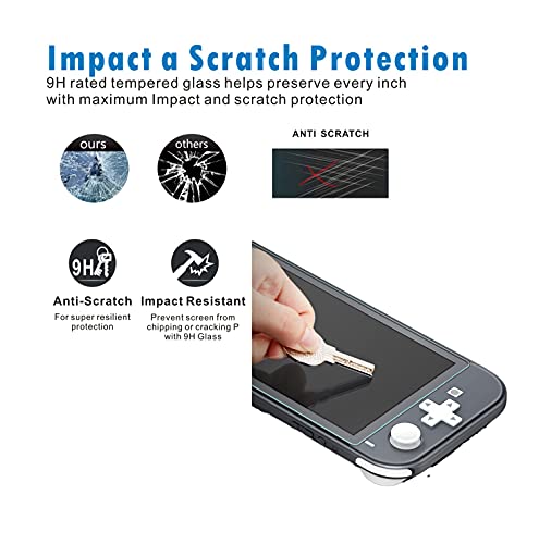 Entwth Anti Blue Light Tempered Glass Screen Protector[2 Pack] For Switch 6.2-Inch[Eye Care,Relieve Eye Fatigue] Blocks Excessive Harmful Blue Light & Uv 9H Anti Glare Anti-Scratches #TOP3