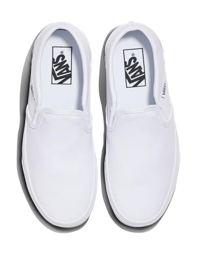 Image of Vans Women's Asher Slip-On Shoe - Comfortable Sneakers for Walking, Fashion & Everyday Wear True White