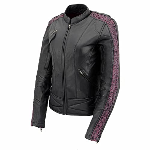 Image of Milwaukee Leather Women's 'Sporty and Elegant' Scooter Style Motorcycle Leather Rider Jacket