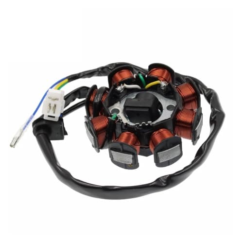Bobine d'allumage GY6 50cc et stator magneto 8 bobines pour scooter 139QMB courant continu