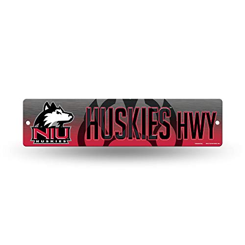 Rico Industries NCAA Rico Industries 16-Inch Plastic Street Sign Décor, Northern Illinois Huskies