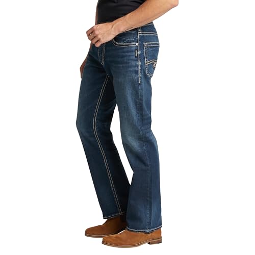 Image of Silver Jeans Co. Men's Zac Relaxed Fit Straight Leg Jean - Legacy