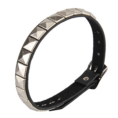 Jeilwiy Vintage Leather Choker Necklace For Women Goth O-Ring Choker Collar Hoop Chain Spike Necklace For Teen Girls Gifts #TOP2