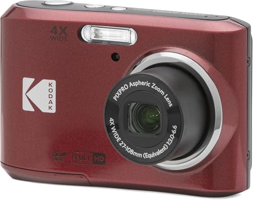 KODAK PIXPRO FZ45 Cámara Digital 16MP Zoom Óptico 4X Roja miniatura 6