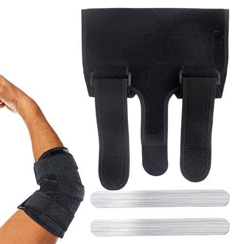 Acunny Túnel Cubital - Inmovilizador de Codo Después De Lesiones | Protector Acolchado Transpirable Ajustable Cómodo Para Dormir Recuperación Y Uso Doméstico Hombres
