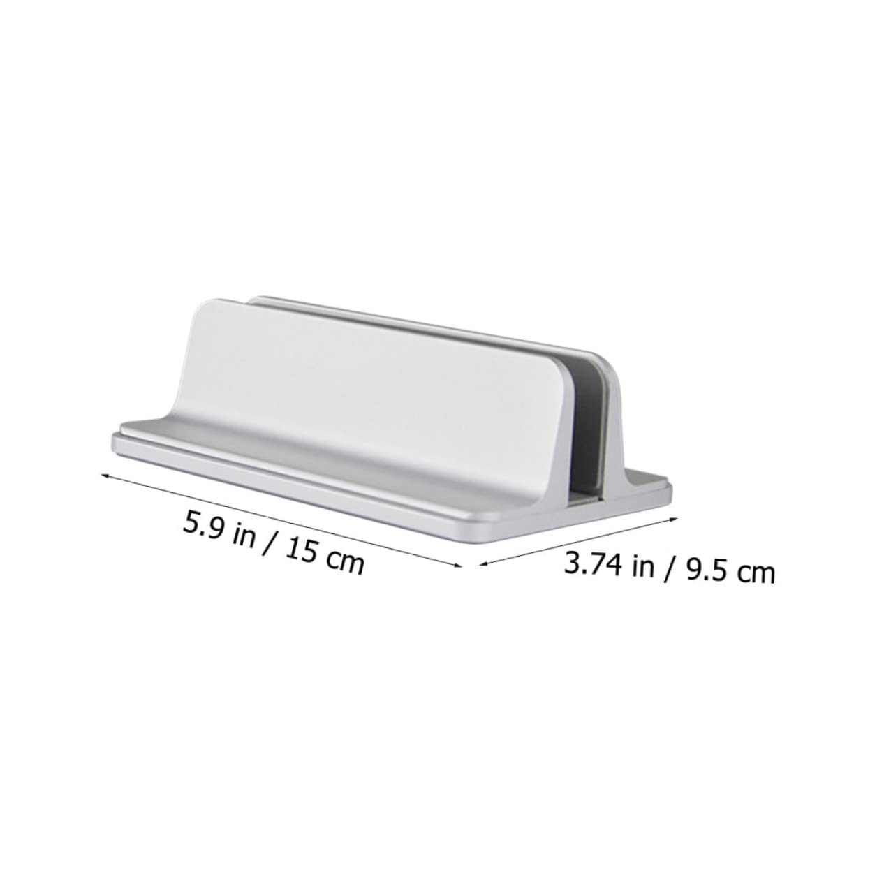 SHINEOFI Soporte Vertical para Laptop de Aleación de Aluminio Base para Ordenador Portátil Diseño Ergonómico y para Oficina y Estudio