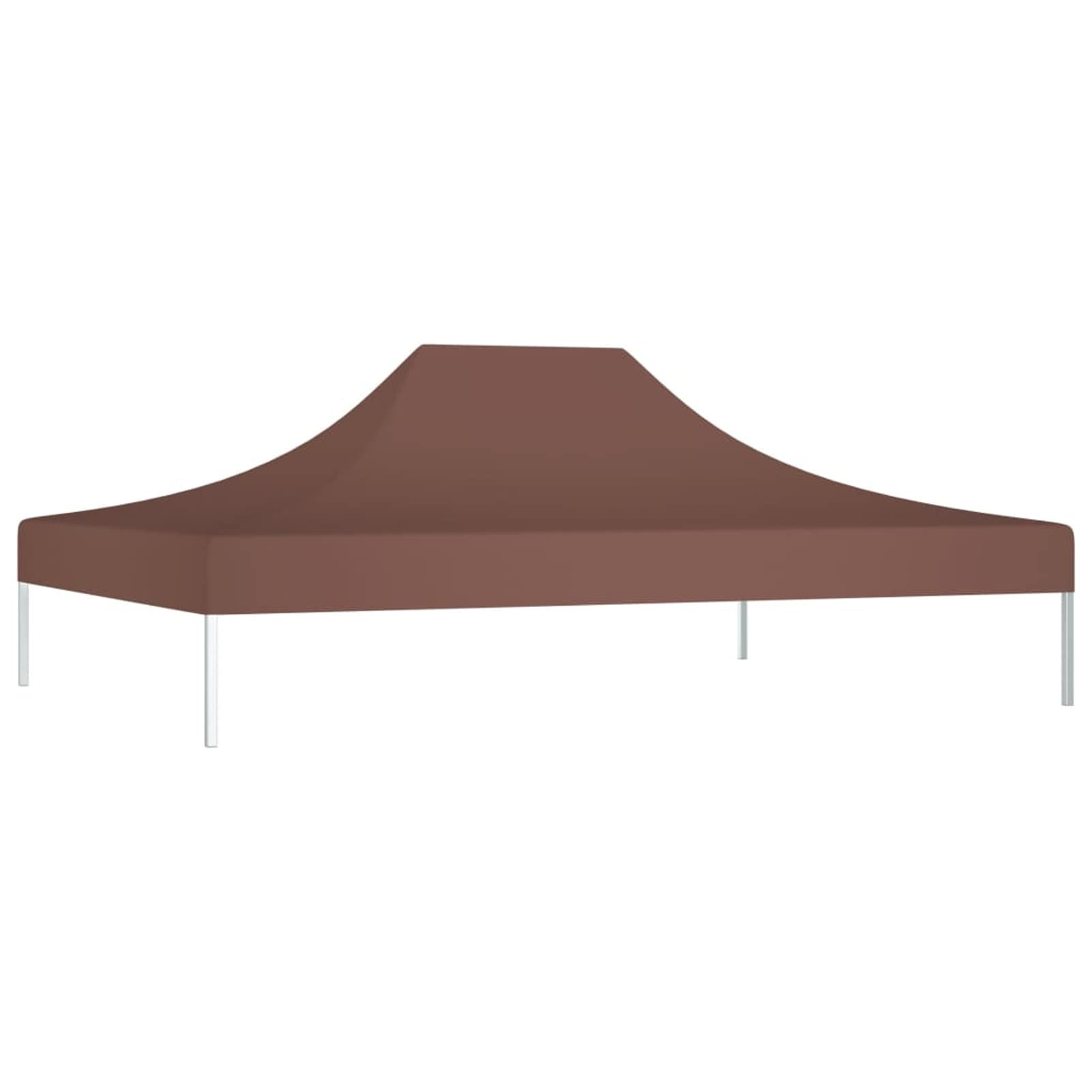 Tienda de campaña para fiestas, techo de 4 x 3 m, marrón, 270 g/m², resistente al agua, toldo para jardín, fiesta, camping, evento, tienda de campaña de boda