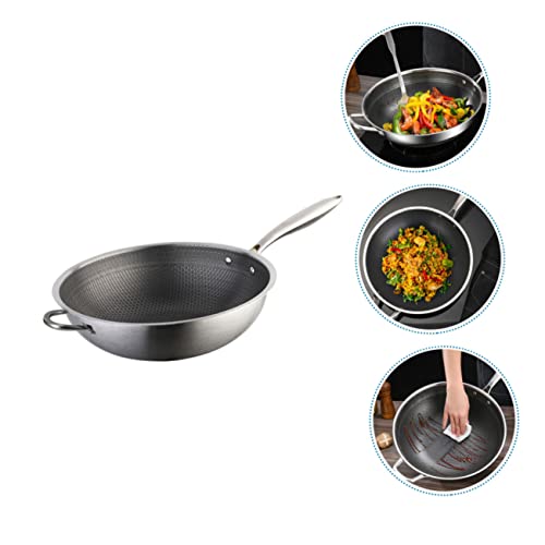 Sartén Wok de acero inoxidable Garneck con diseño de panal miniatura 3