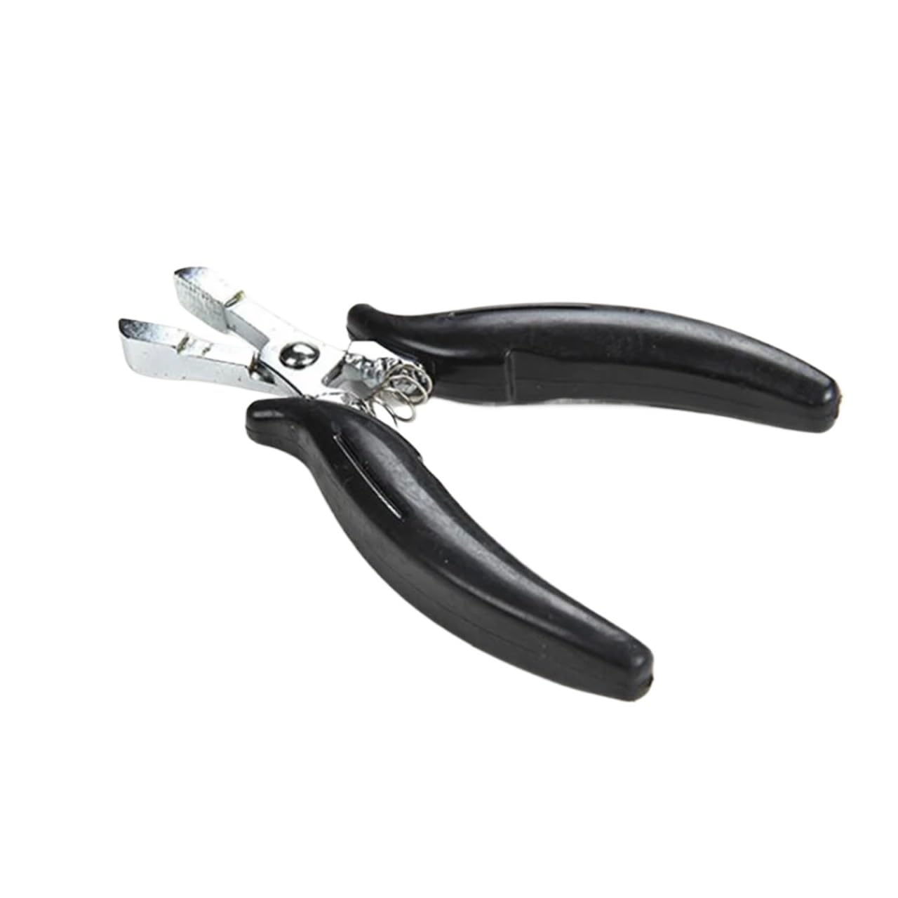 Jbjygsg I Type 1Pc Black Handle Stainless Hair Pliers For Hair Extension Tools Multi Functional Hair Extension Pliers(I Type)