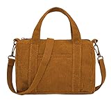 Bolsos cruzados de pana para mujer, bolso de hombro, bolsos cruzados, carteras, bolsos pequeños, bolso de mano 2023, Caramelo, Small