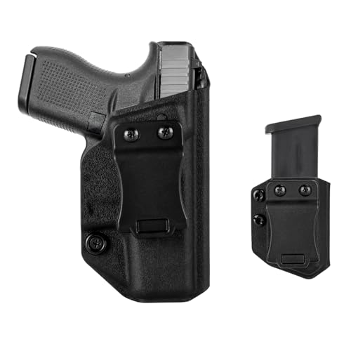 G42 IWB Holster Right Hand Fits Glock 42 Pistol Holster & Universal 9mm/.40 Single Stack Mag Carrier