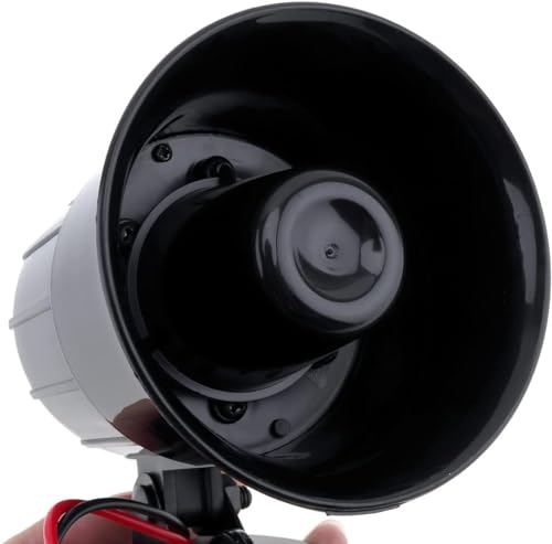 DriSentri Car Alarm Siren, 12V 30W Car Motorcycle Alarm Warning Siren Horn 3 Sound Loud Speaker for Car/Motorcycle - Thumbnail 3