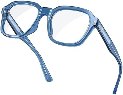 VISOONE Oversized Cute Chunky Square Computer Glasses for Women Men BENNETT