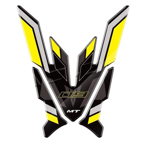 Autocollant pour réservoir Moto MT09 2021-2023 Pad de Protection Huile et Gaz Noir