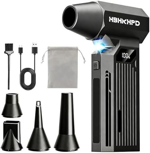 Compressed Air Duster, 150000RPM Super Power Electric Air Duster ...