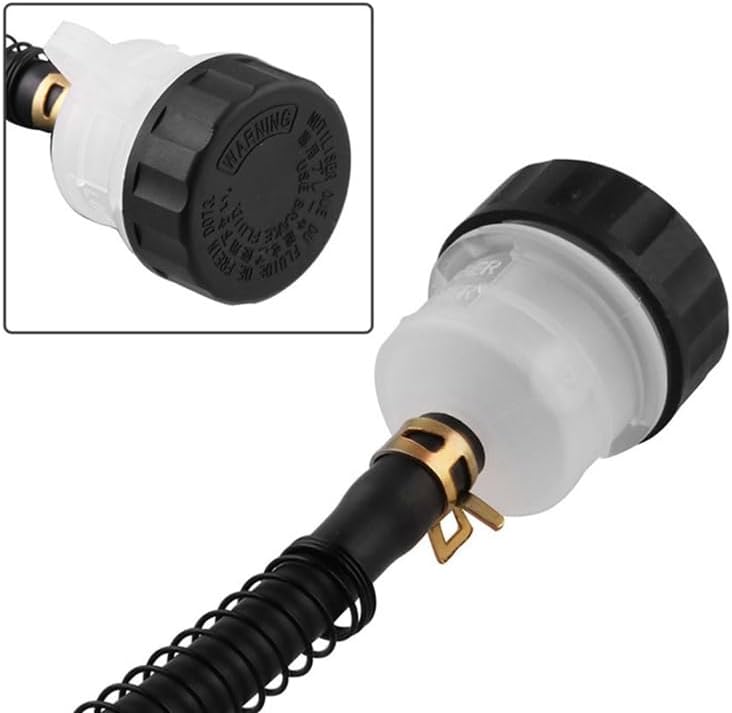Universal Motorcycle Brake Oil Hose Fluid Reservoir Rear Master Cylinder for Tank with Oil Cup for 50CC 70CC 110CC 125CC