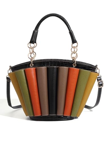 Women's Colorblock Handbag, Striped Design, Lady Totebag for women Large Capacity 2025 new in crossbody bags Bag woman2