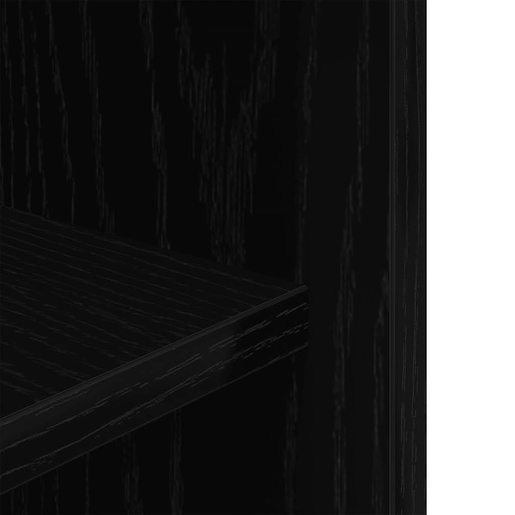 vidaXL Aquariumständer Schwarze Eiche 75 x 36 x 72,5 cm Holzwerkstoff