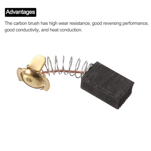 Miniatura 4 de Quarkzman 10pcs 999-043 Escobillas De Carbón Para Motor, 18x11x7mm Cepillos De Carbón Para Herramienta Eléctrica, Reemplazo De Reparación De Angular Amoladora Mesa Sierra Taladro De Mano