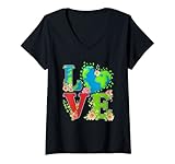 Photo Gallery donna earth day planet vegan animals environment generic maglietta con collo a v Photo Gallery donna earth day planet vegan animals environment generic maglietta con collo a v