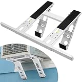 getlstub Air Conditioner Support Bracket, Adjustable Window AC Bracket, No Drilling, Heavy Steel Air Conditioner Stand Fit Most Single and Double-Hung Windows, Hold Up to 220lbs