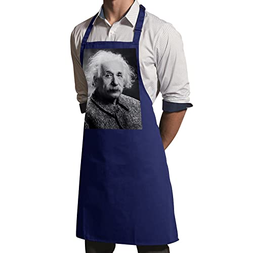 Tablier de cuisine Albert Einstein original et imperméable navy - 3