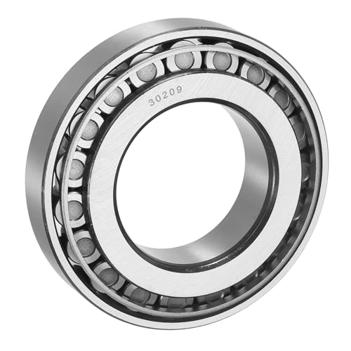 Image of sourcing map 30209 Tapered Roller Bearing Cone and Cup Set, 45mm Bore x 85mm OD x 21mm Thick, Chrome Steel Taper Bearing Set, ABEC-3