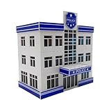 F Fityle Diorama of A Parking Lot in 1:64 Scale – Realistic Park Landscape – Miniature Model – Exhibit for Vehicle Collections, Police Station