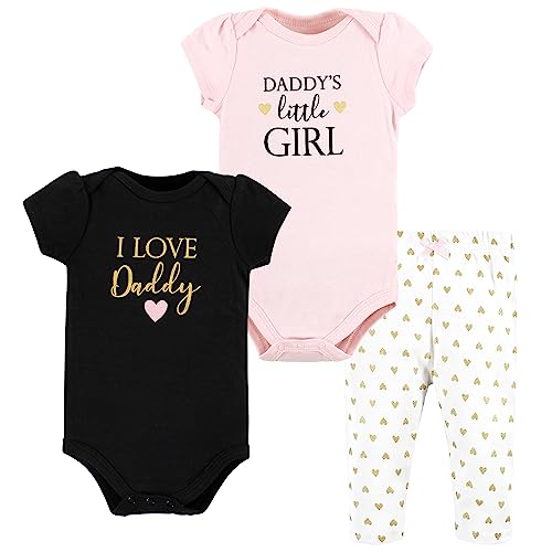 Image of Hudson Baby Unisex Cotton Bodysuit and Pant Set
