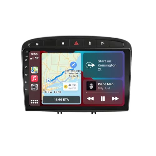 Radio de coche 2 DIN Peugeot 408 pantalla con Carplay inalámbrico Bluetooth 32G