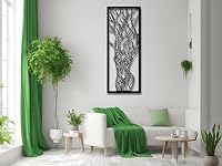 VAILLA Wandbilder Gesichter Holz 3D – Wanddeko Wohnzimmer Schlafzimmer Büro – Ansicht 5