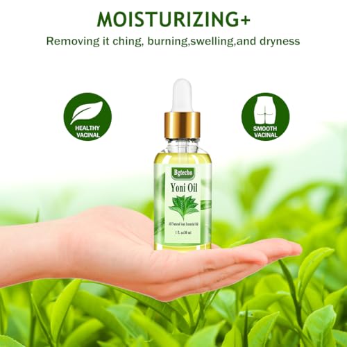 Image of 2PCS Yoni Oil for Women,Organic Feminine Oil,All Natural Tee Tree Essential Oil,Ph Balance Eliminates Odor,Feminine Deodorant Vaginal Moisturizer(1 fl oz /pc)