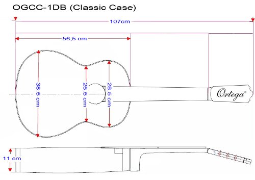 Ortega M20CS Custom Master Selection Guitare de concert solide avec coffre Bois de rose Indien/Epicéa Allemand - Les Beatles, Paul McCartney, John Lennon, RIngo Starr, George Harrison Ortega M20CS Custom Master Selection Guitare de concert solide avec coffre Bois de rose Indien/Epicéa Allemand – Image 8