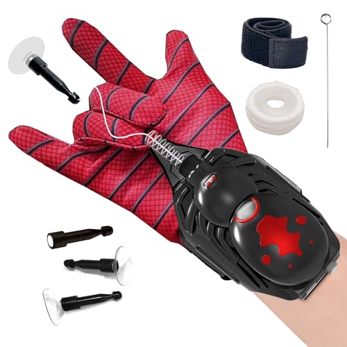 BananMelonBM Spider Web Launcher for Kids Web Shooters Launch Distance 8Ft Fun Toys Cool Gadgets Includes 1 Spider Gloves Costume Gift for Kid Boys & Girls
