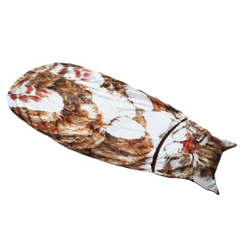 Sac de couchage chat adorable en peluche, une idée cadeau cocooning idéale