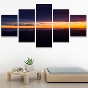 SIGNWIN 5 Panel Canvas Wall Art Colors of...