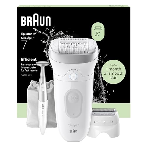Braun Silk Epil 7 Epilatore Elettrico Donna Con Testina Ampia