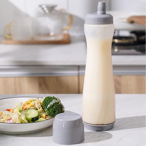 Batter Squeeze Bottle Pen | 700ml Pancake Batter Dispenser Mixer Bottle, Waffle Mix Server, Dough Squeeze Dispenser, for Pancake Waffle Donut Breakfast Lunch Party Catering Household Family - Image 4
